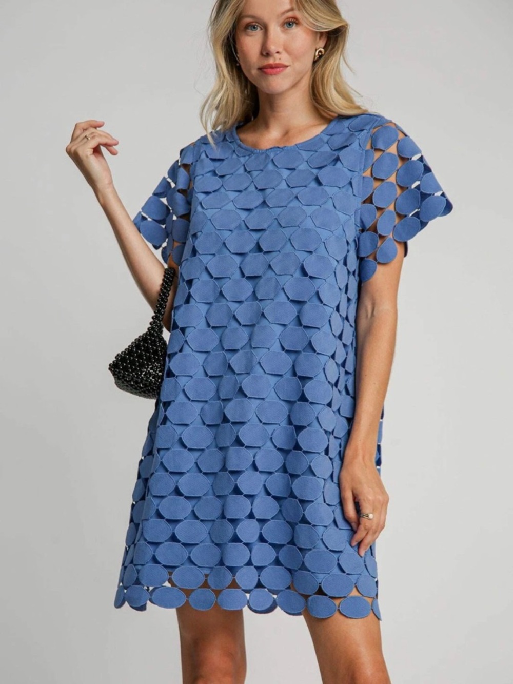 UMGEE polka dot lace shift dress
